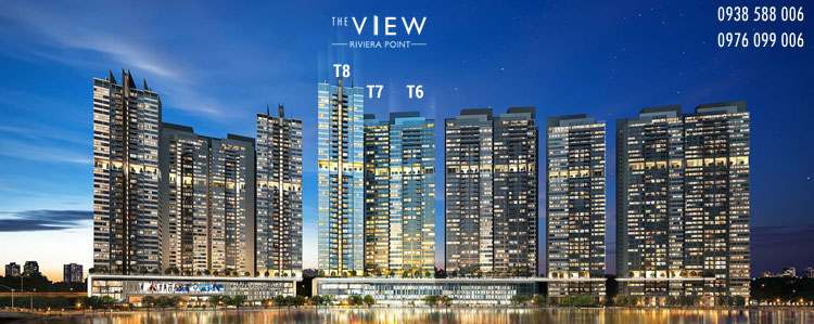 Phối cảnh tổng thể khu căn hộ Riviera Point quận 7.