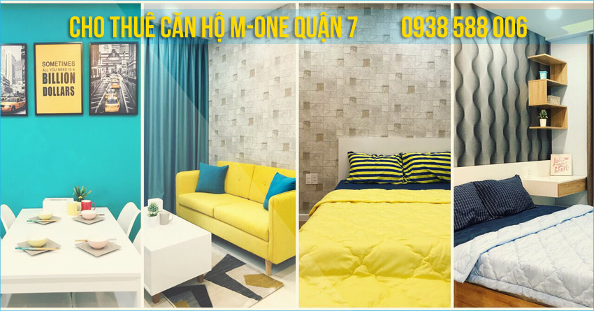 Cho thuê căn hộ officetel 1, 2, 3 phòng ngủ dự án M-One Nam Sài Gòn quận 7.