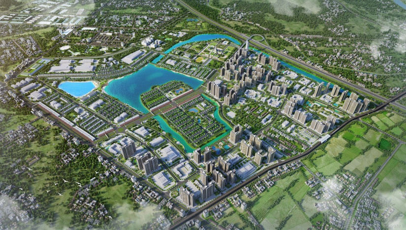 Phối cảnh tổng thể dự án Vincity Ocean Park tại Hà Nội.