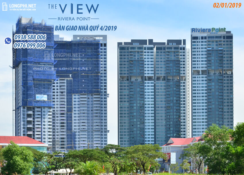 Dự kiến Keppel Land sẽ bàn giao căn hộ The View tại Riviera Point vào quý 4/2019, hiện nhà thầu Hòa Bình đang hoàn thiện dự án.