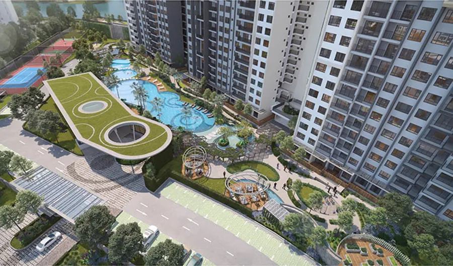 Keppel Land xây dựng nhiều tiện ích tập trung tại khối đế cho cư dân trong đó có các tiện ích dành cho con trẻ.