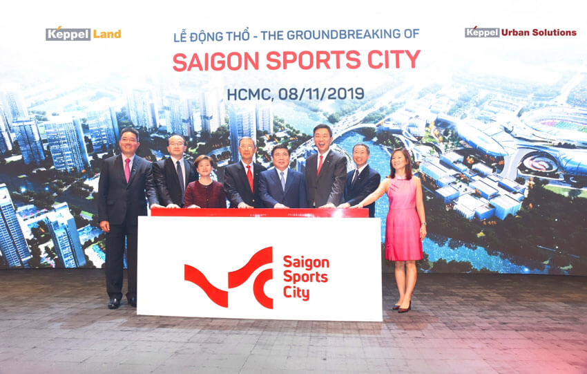 Keppel Land động thổ dự án SaiGon Sport City quận 2.