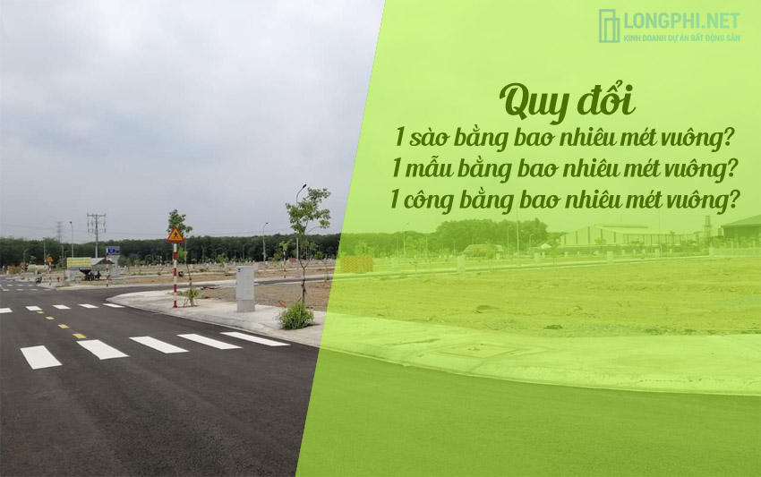 1 sào, 1 mẫu, 1 công bằng bao nhiêu mét vuông?