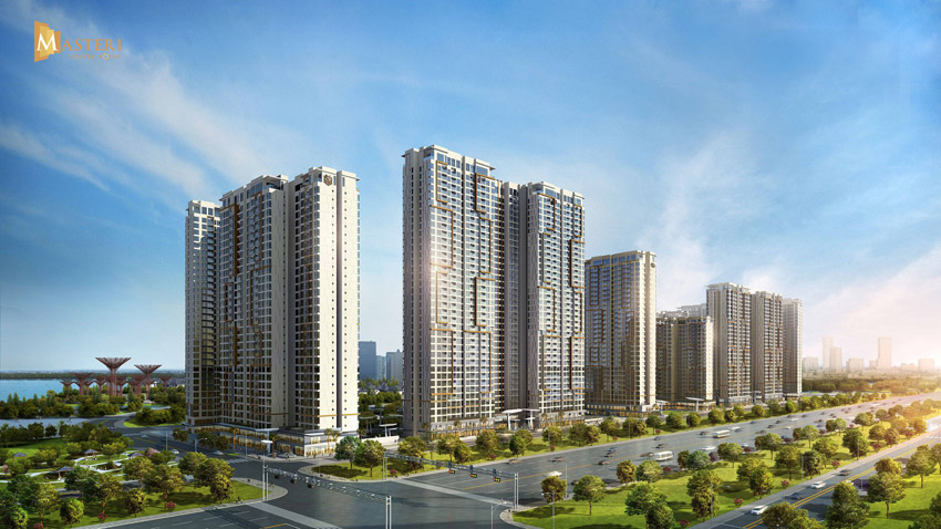 Phối cảnh tổng thể dự án căn hộ Masteri Centre Point quận 9 - Masterise Homes.