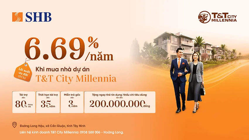 Ngân hàng SHB chia sẻ giải pháp tài chính giúp khách hàng dễ dàng sở hữu nhà ở tại T&T City Millennia.