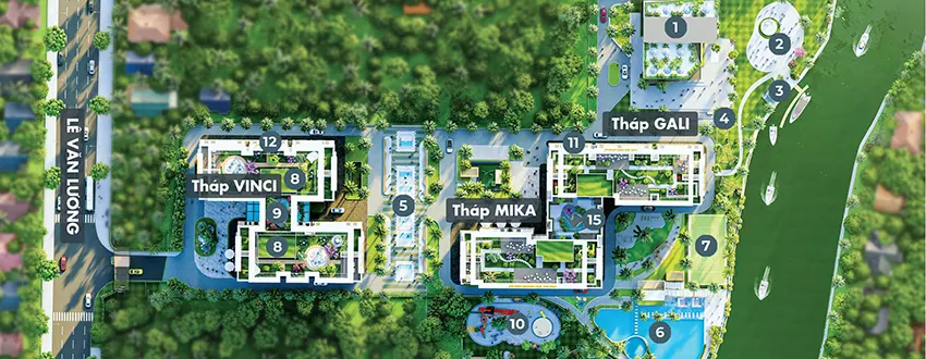 Ba mặt giáp sông làm nên vị thế độc đáo cho quỹ đất của Khải Hoàn Prime.