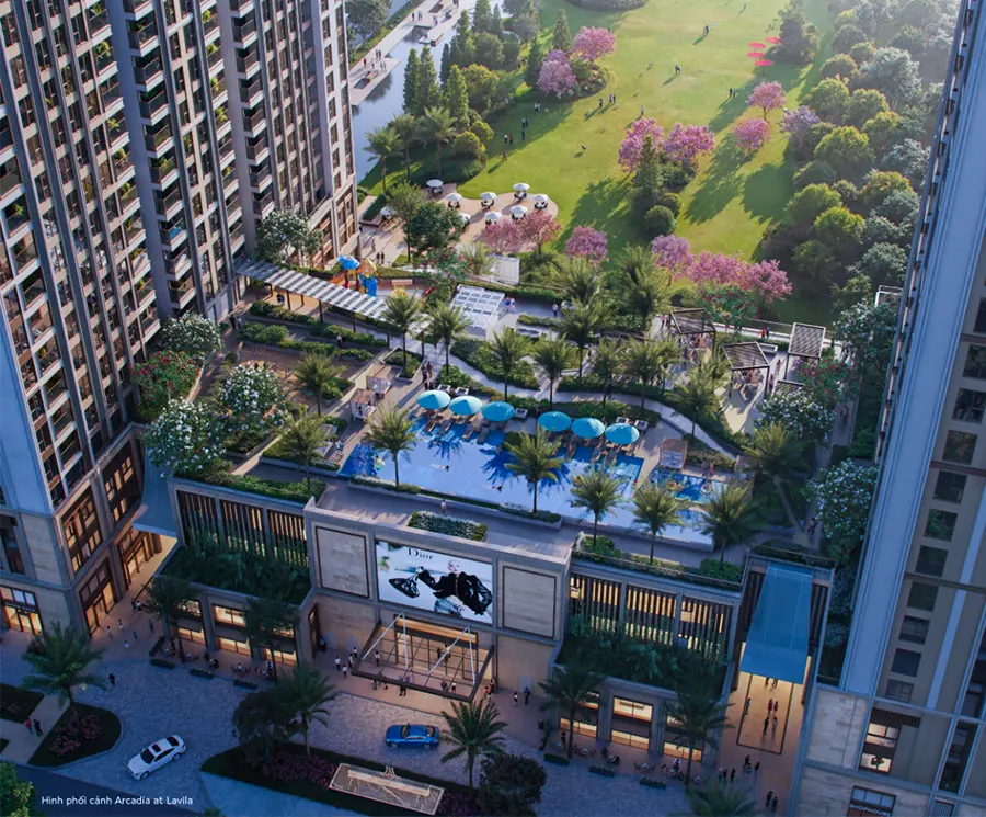 Dự án căn hộ Arcadia at Lavila đầu tư hệ thống tiện ích bài bản.