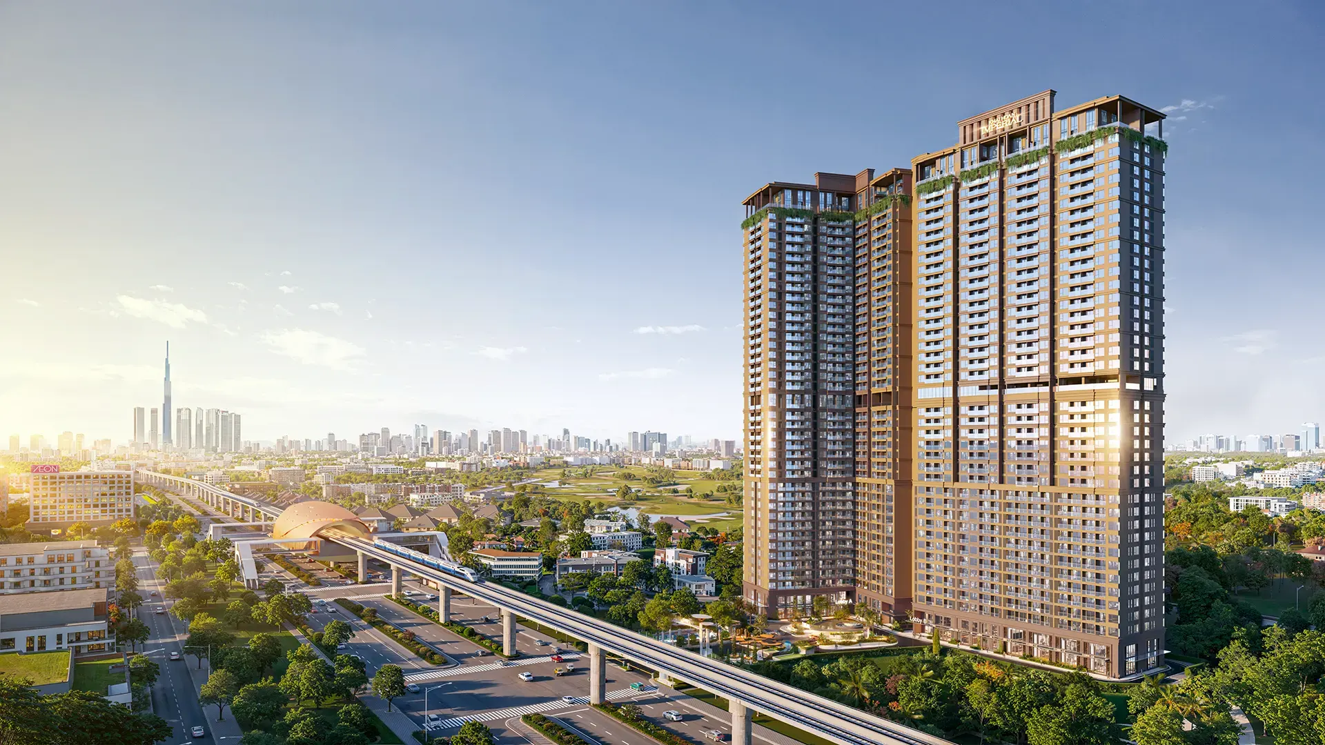Ảnh phối cảnh dự án căn hộ Khải Hoàn Imperial (Bình Dương).