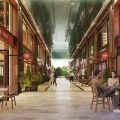 Hành lang thương mại trong dự án căn hộ Arcadia at Lavila Nam Sài Gòn.