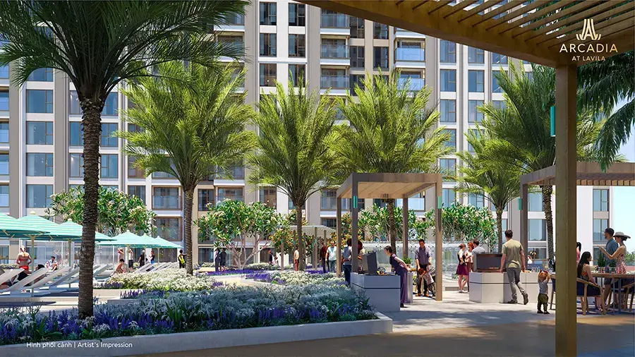 Dự án Arcadia at Lavila mang dấu ấn kiến trúc Pháp ấn tượng, ra mắt trong bối cảnh hạ tầng khu Nam Sài Gòn đang hoàn thiện.