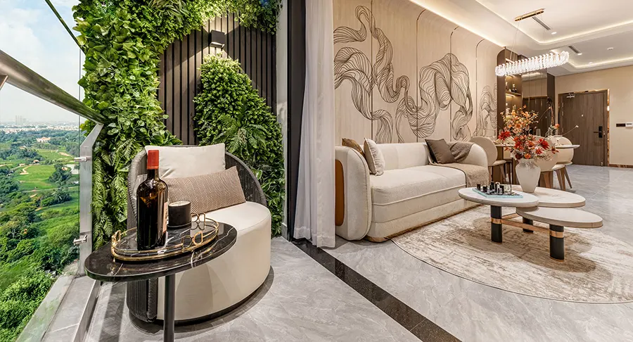 Không chỉ tối ưu không gian sống, các căn hộ Khải Hoàn Imperial có tầm view ngoạn mục hướng về cảnh quan thiên nhiên và đô thị bên ngoài.