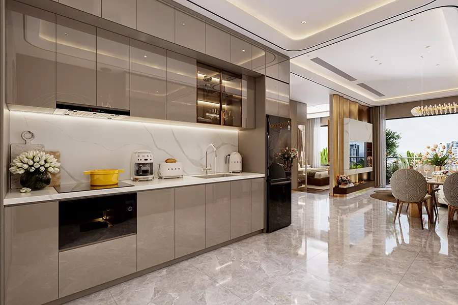 Căn hộ Khải Hoàn Imperial có thiết kế tối ưu không gian sống, sử dụng các vật tư, trang thiết bị cao cấp.